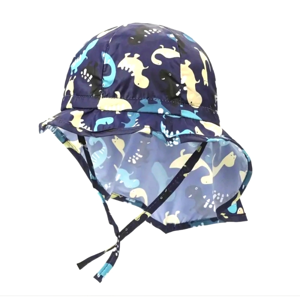 NWT UV GUARD SUN HAT FOR LITTLE ONES. DINOSAUR 🦕 PRINT. QUICK DRY